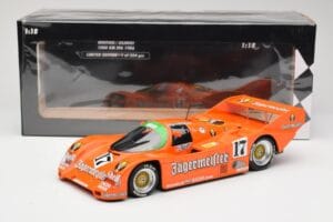 Porsche 962C #17 Jägermeister T. Boutsen / F. Jelinski 1000km Spa 1986 Minichamps 1:18 155866517 Diecast - image 6 of 6