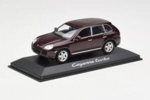 Porsche Cayenne 955 Turbo Dark Red Minichamps 1:43 WAPC2000113 Diecast - image 2 of 4