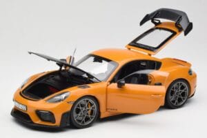Porsche Cayman GT4 RS 982 Weissach Package Bahama Yellow Norev 1:18 187252 Diecast - image 2 of 8
