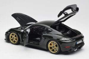 Porsche Cayman GT4 RS 982 Weissach Package Brewster Green Norev 1:18 187250 Diecast - image 5 of 8