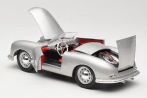 Porsche No. 1 Typ 356 Roadster Silver Maisto 1:18 50324 Diecast - image 5 of 8