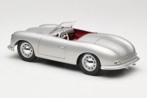 Porsche No. 1 Typ 356 Roadster Silver Maisto 1:18 50324 Diecast - image 7 of 8