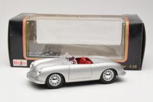 Porsche No. 1 Typ 356 Roadster Silver Maisto 1:18 50324 Diecast - image 8 of 8