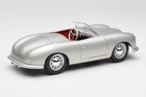 Porsche No. 1 356 Roadster Fish Silver Maisto 1:18 31853 Diecast - image 3 of 8