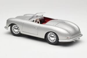 Porsche No. 1 356 Roadster Fish Silver Maisto 1:18 31853 Diecast - image 7 of 8
