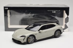 Porsche Taycan Cross Turismo Turbo S Chalk Grey Minichamps 1:18 155069302 Diecast - image 6 of 6