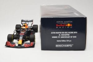 Red Bull Racing RB16 #33 M. Verstappen Winner 70th Anniversary GP 2020 Minichamps 1:18 110200533 Diecast - image 6 of 6