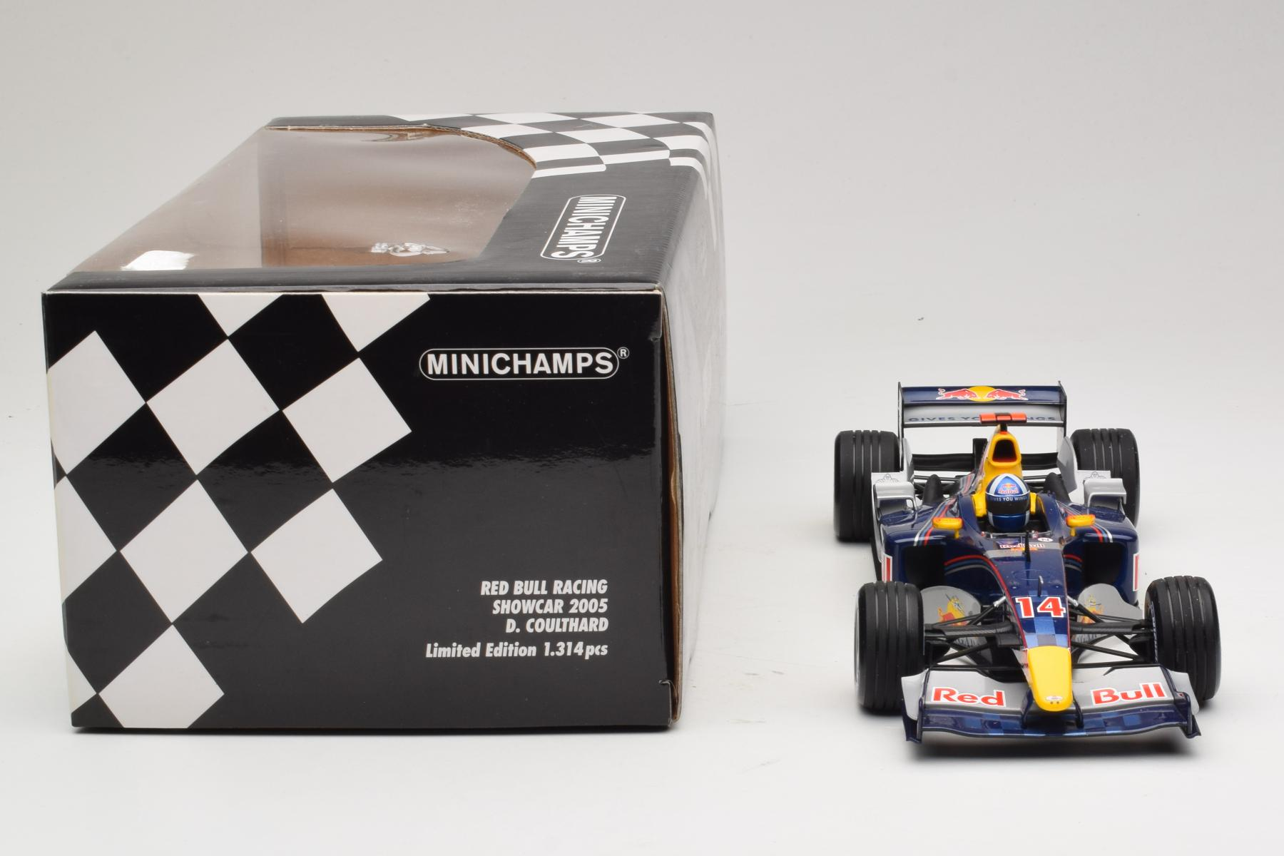 MINICHAMPS RedBull RB1 クルサード #14 Red Bull RB1 Cosworth #14 D. Coulthard Red Bull Racing Showcar