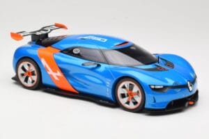 Alpine A110-50 Blue & Orange Norev 1:18 185147 Diecast - image 4 of 6