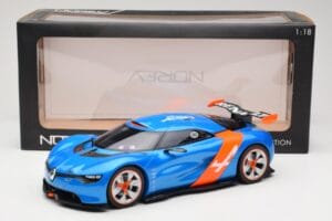 Alpine A110-50 Blue & Orange Norev 1:18 185147 Diecast - image 6 of 6