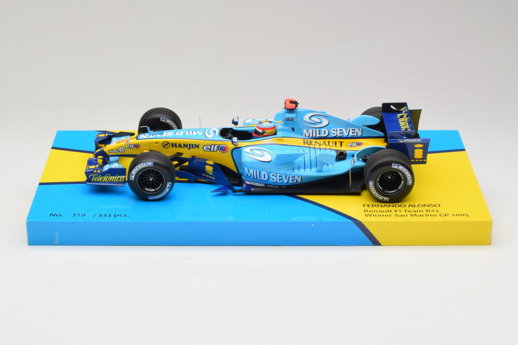 ミニカー MINICHAMPS Renault F1 R25 F. Alonso Minichamps Renault R25 1:18 Alonso San Marino GP 2005