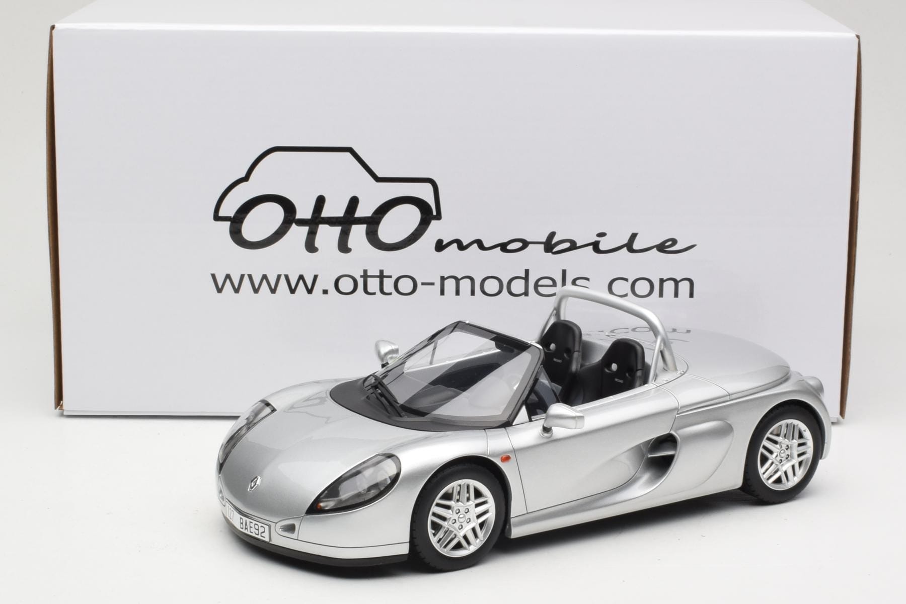 Otto Renault Spider 1:18 Silver Resin Roadster