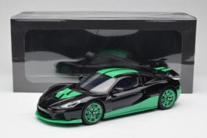 Rimac Nevera Record Monochrome Black GT Spirit 1:18 GT916 Resin - image 6 of 6