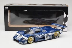 Sauber Mercedes C9 Kouros Racing #61 M. Thackwell / H. Pescarolo 24 Hours of Le Mans 1987 Minichamps 1:18 155873561 Diecast - image 6 of 6