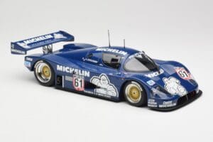 Sauber Mercedes C9 Michelin #61 J-L. Schlesser Winner ADAC Supersprint 1987 Minichamps 1:18 155873581 Diecast - image 4 of 6