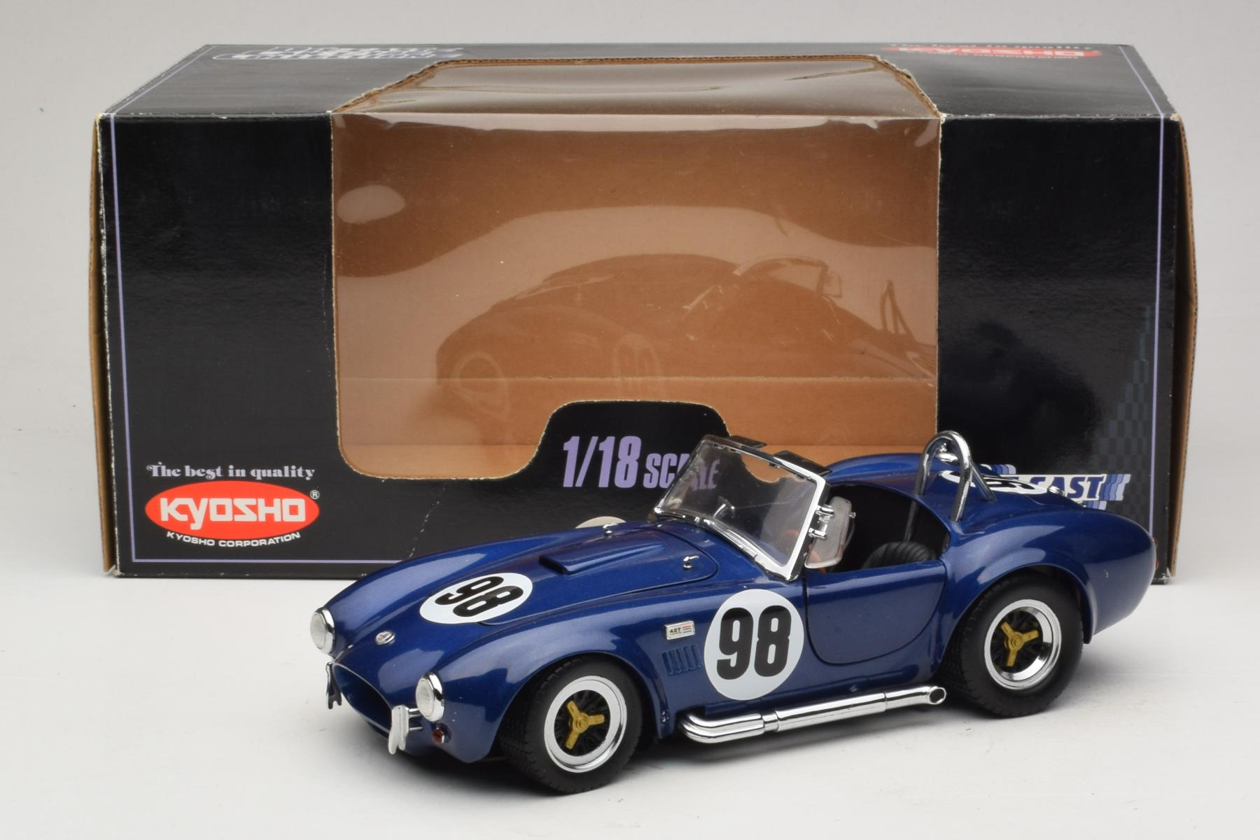 Kyosho Shelby Cobra 427 S/C 1:18 Blue Diecast