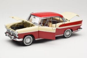 Simca Chambord Red & Ivory Norev 1:18 185721 Diecast - image 2 of 8