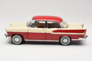 Simca Chambord Red & Ivory Norev 1:18 185721 Diecast - image 4 of 8