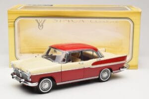 Simca Chambord Red & Ivory Norev 1:18 185721 Diecast - image 8 of 8