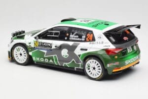 Skoda Fabia Rally2 #24 N. Gryazin / K. Aleksandrov Rally Monte Carlo 2023 IXO 1:18 18RMC155B Diecast - image 5 of 6