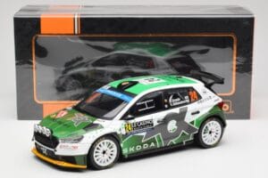 Skoda Fabia Rally2 #24 N. Gryazin / K. Aleksandrov Rally Monte Carlo 2023 IXO 1:18 18RMC155B Diecast - image 6 of 6