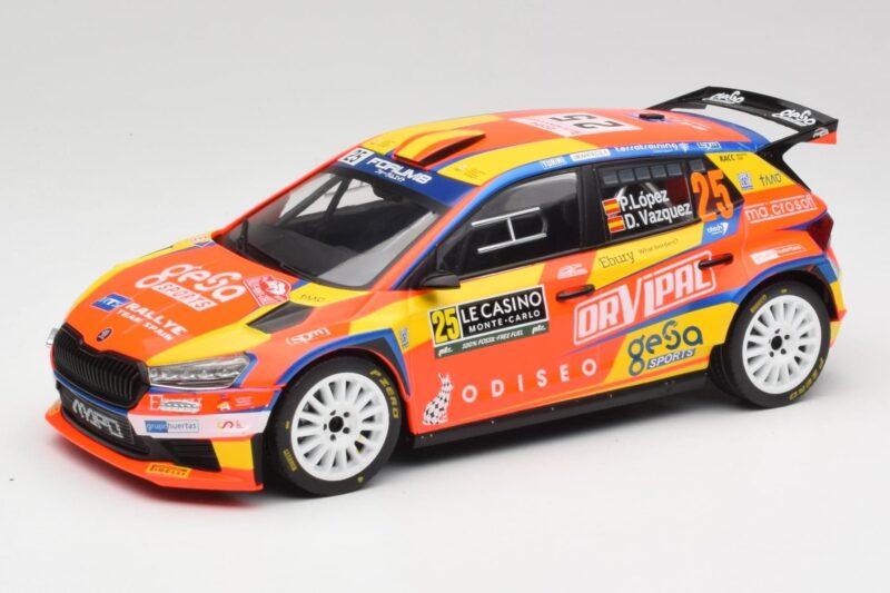 Skoda Fabia Rally2 #25 P. Lopez Rally Monte Carlo 2024 IXO 1:18 Skoda Fabia Rally2 #25 P. Lopez Rally Monte Carlo 2024 IXO 1:18 18RMC199 Diecast