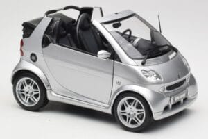 Smart Fortwo W450 Brabus Cabrio Silver Dealer Edition Kyosho 1:18 0017769V001C05Q00 Diecast - image 6 of 8