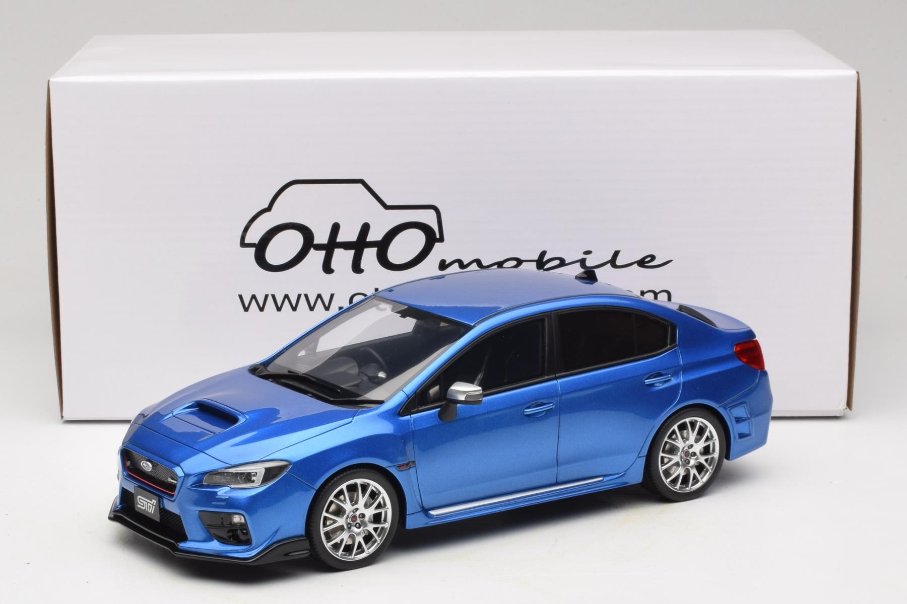 Otto Subaru WRX STI S207 1:18 Resin Blue Sedan