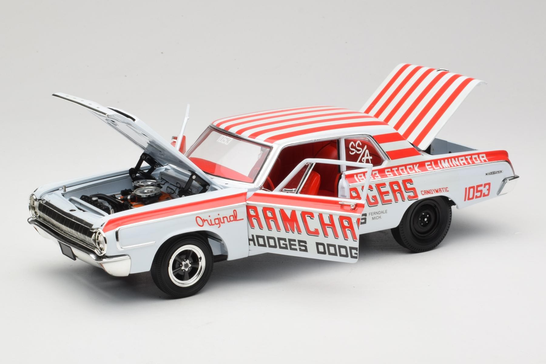 1/18 Highway61 ダッジ 330 ラムチャージャー スーパーストック Highway 61 Dodge 330 Ramchargers 1964 1:18 Diecast