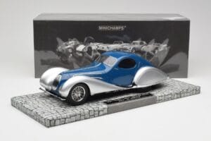 Talbot-Lago T150 C-SS Coupe Blue Silver Minichamps 1:18 107117122 Resin - image 6 of 6
