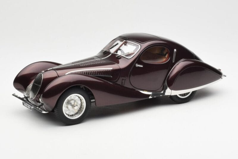 Talbot-Lago T150 C-SS Figoni & Falaschi Teardrop Dark Bordeaux Metallic CMC 1:18 M-179 Diecast