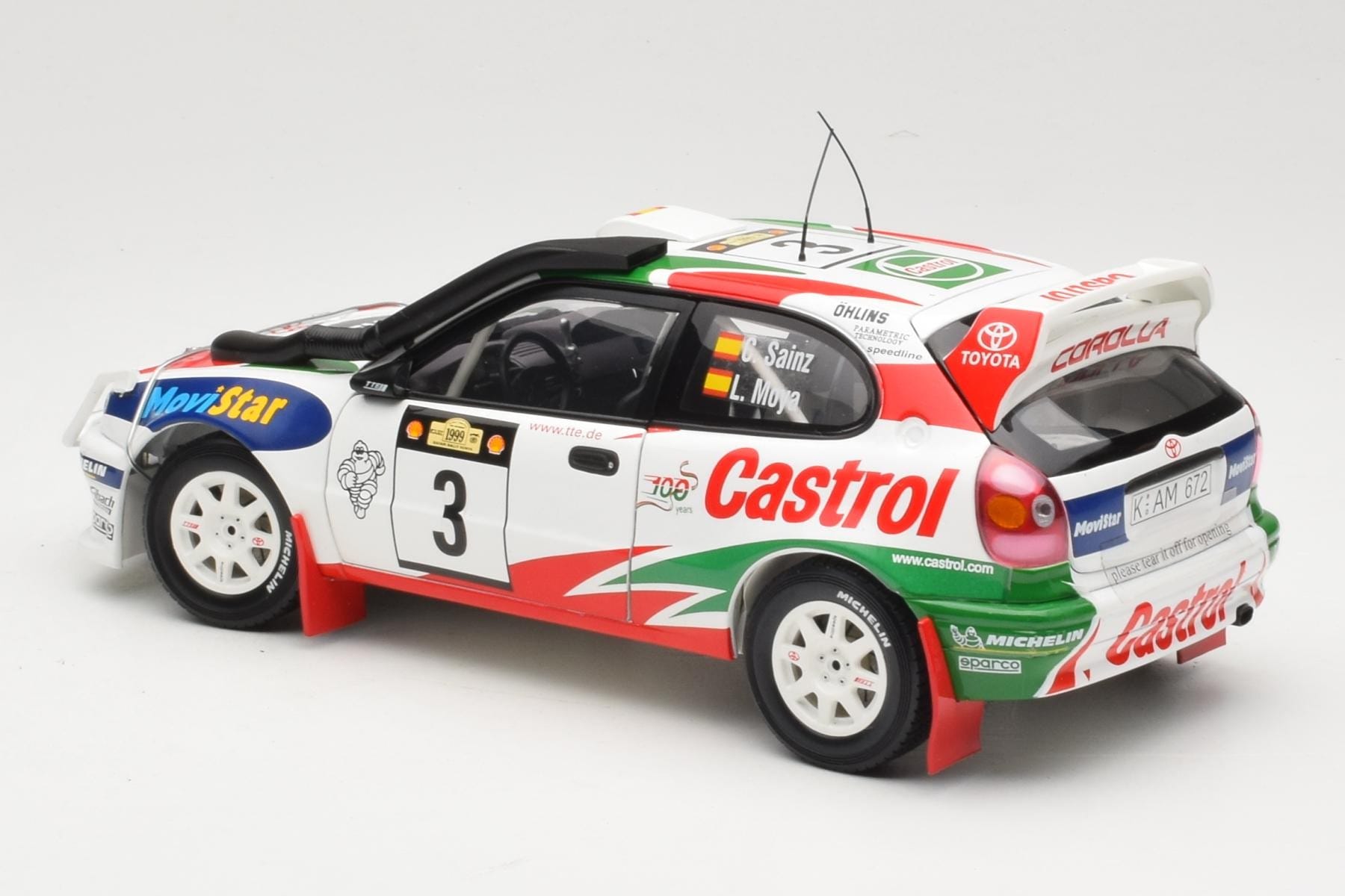 Toyota Corolla WRC #3 C. Sainz / L. Moya Safari Rally 1999 AUTOart