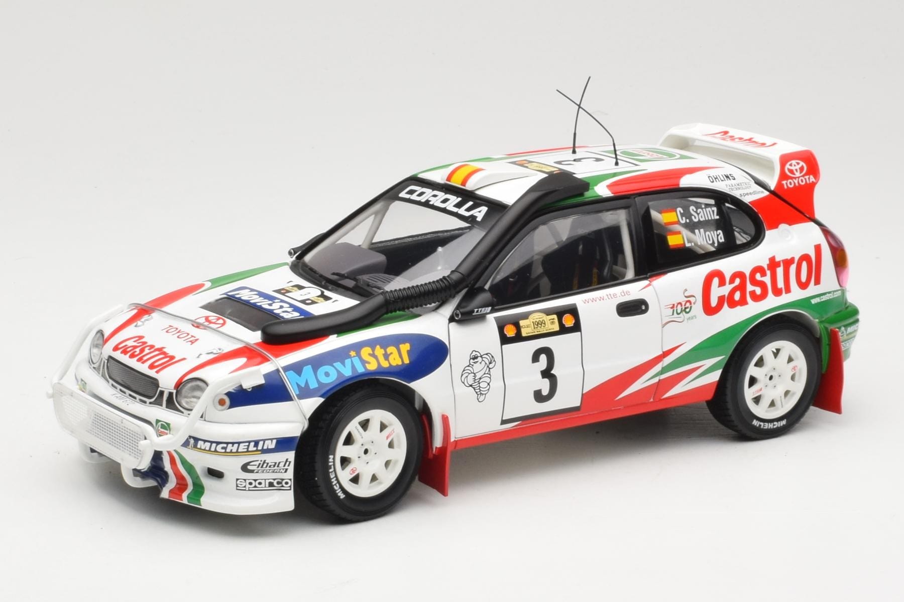 Toyota Corolla WRC #3 C. Sainz / L. Moya Safari Rally 1999 AUTOart