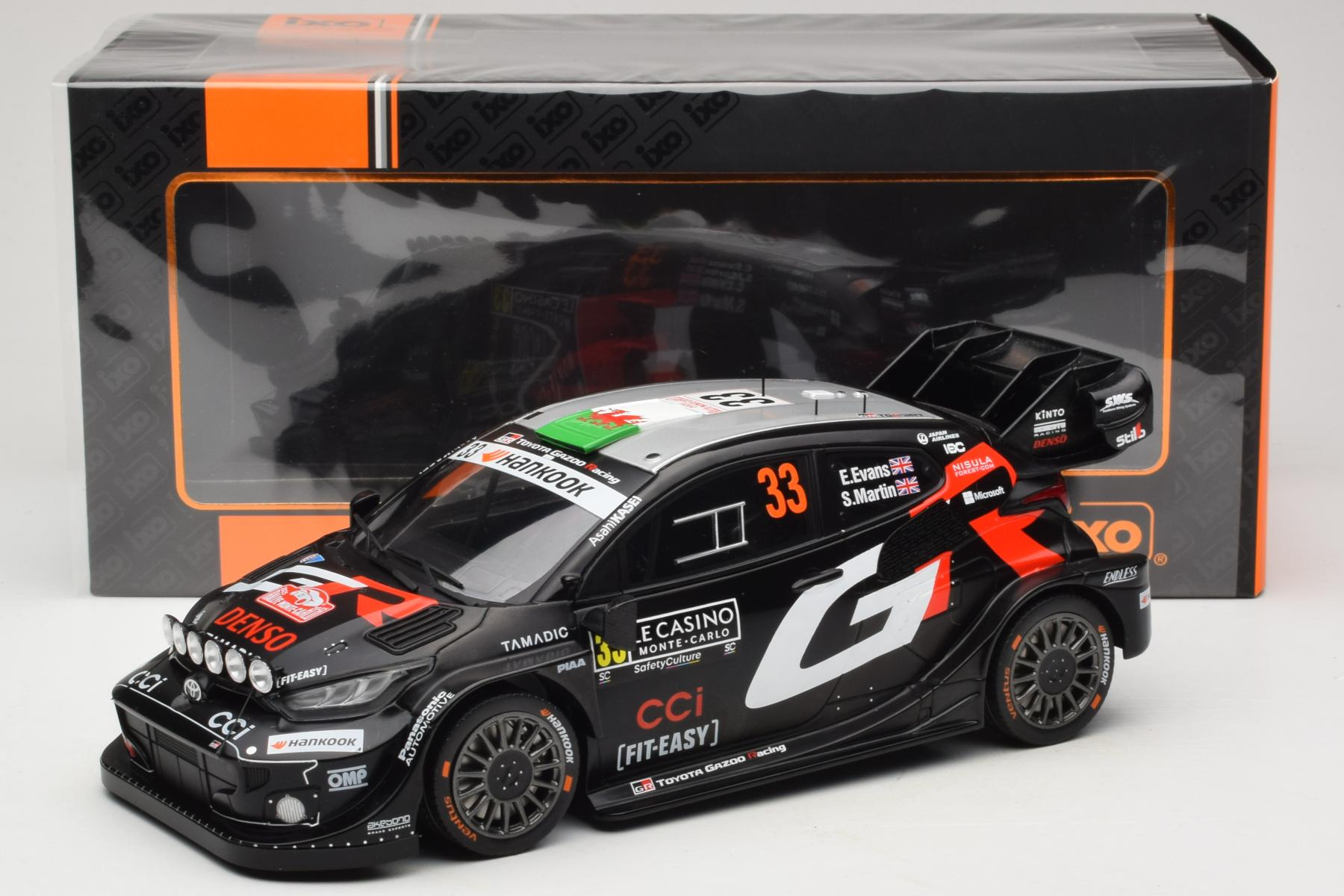IXO Toyota GR Yaris Evans Rally1 Monte Carlo 2025