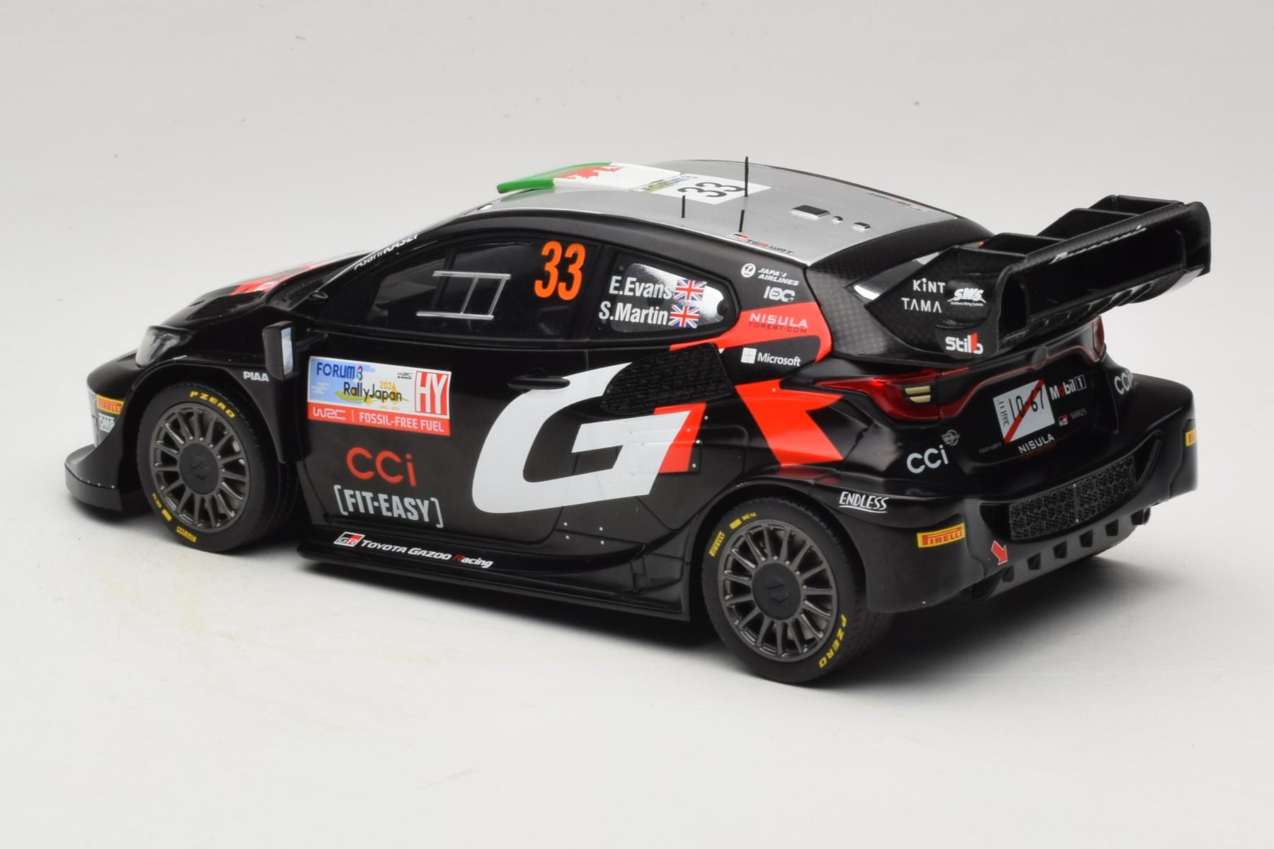 IXO Toyota GR Yaris Evans Rally Japan Winner 2024
