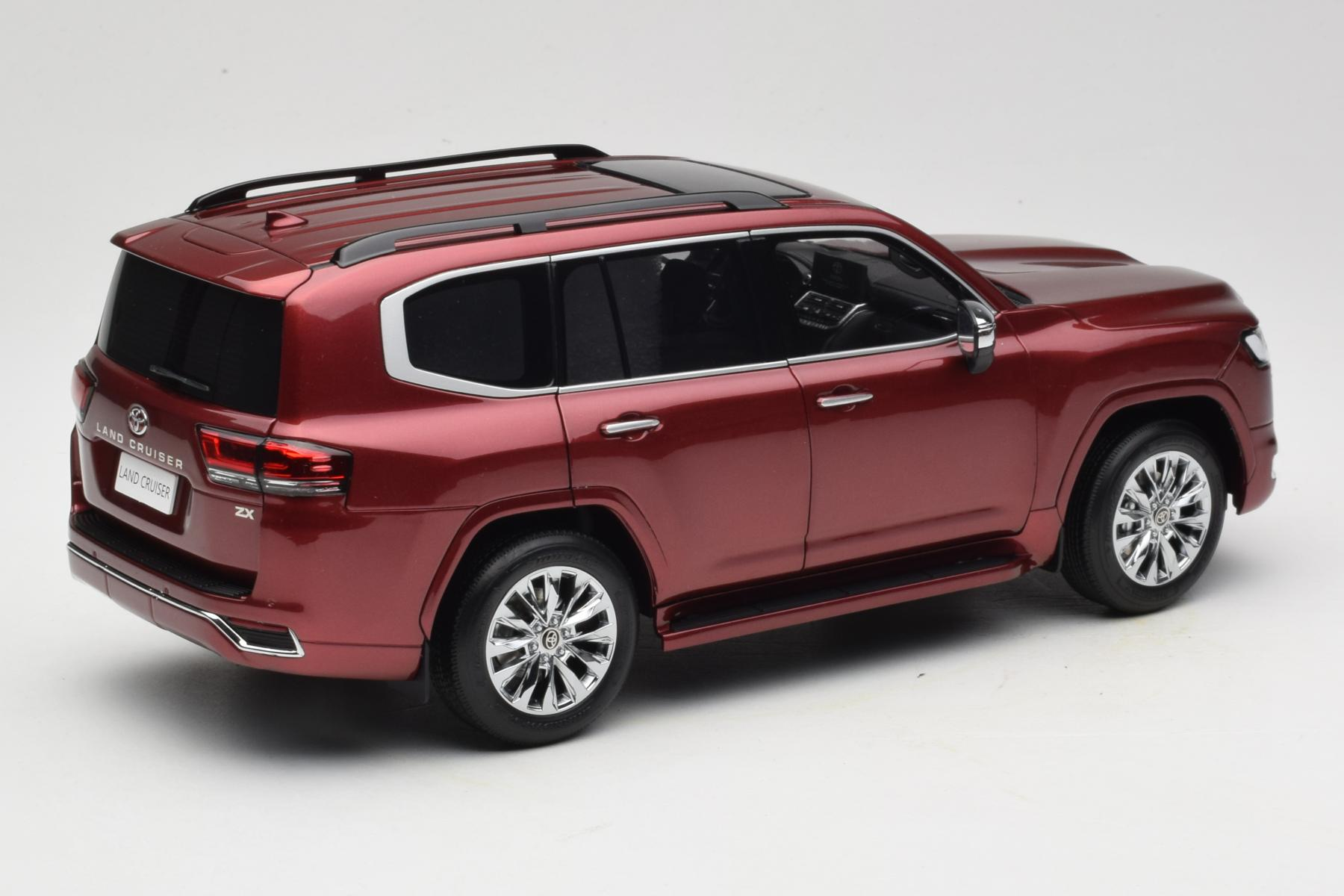 LCD Toyota Land Cruiser LC300 ZX 1:18 Diecast Red