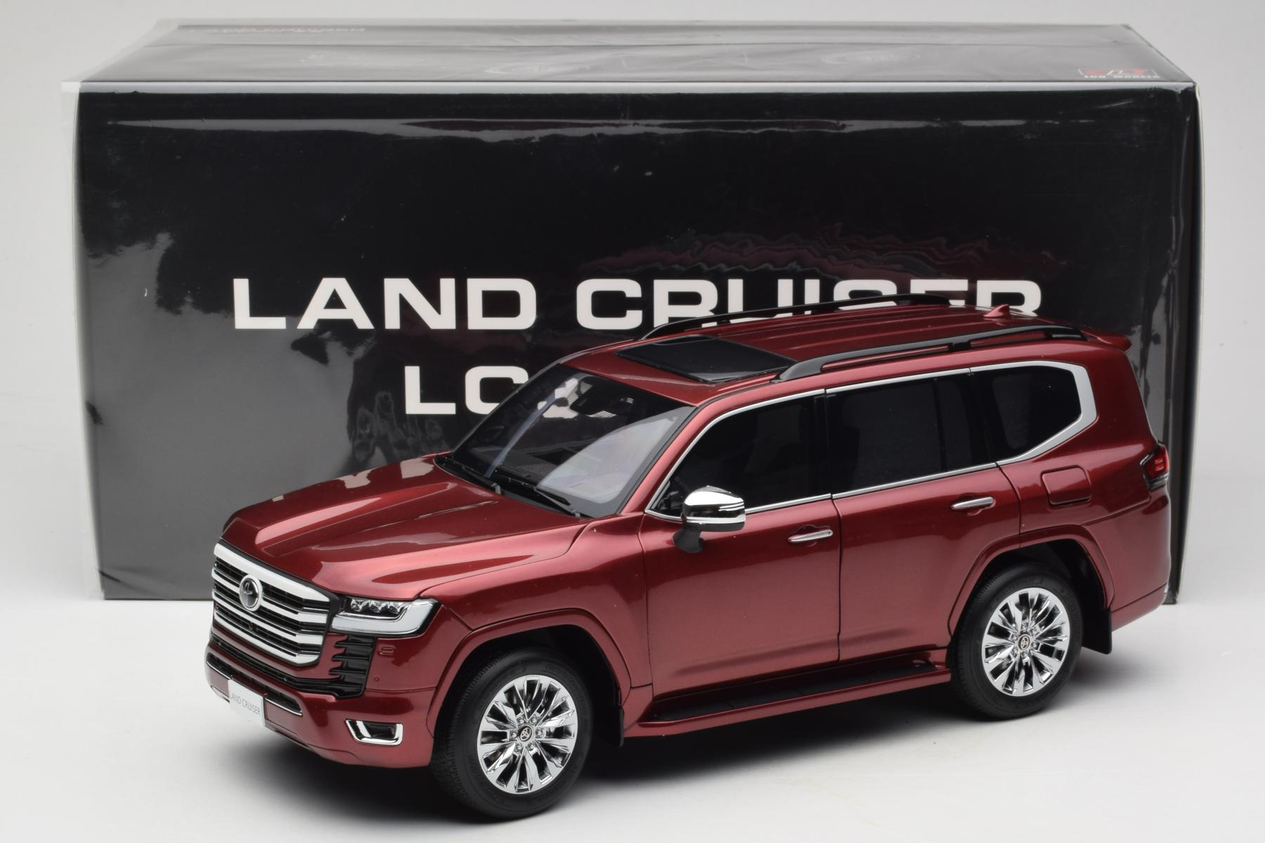 LCD Toyota Land Cruiser LC300 ZX 1:18 Diecast Red