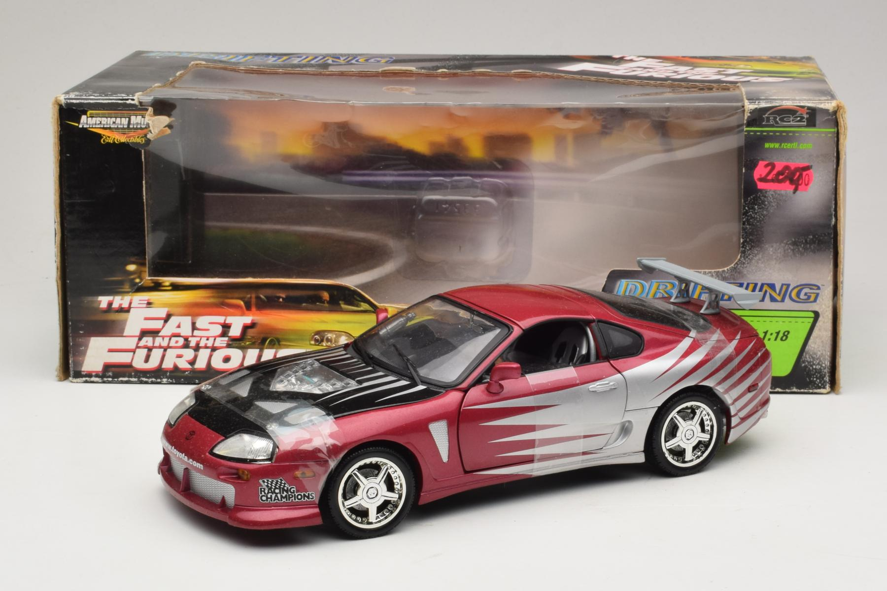 ERTL Toyota Supra A80 Purple Silver 1:18