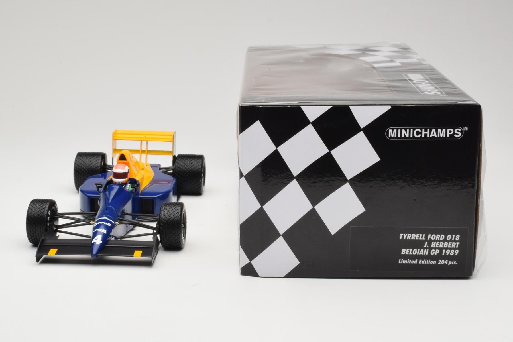 Minichamps Tyrrell Ford 018 1:18 J. Herbert 1989 F1
