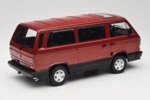 Volkswagen Bus T3 Multivan Magnum Mars Red Metallic KK-Scale 1:18 KKDC180991 Diecast - image 2 of 6