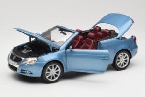 Volkswagen Eos Blue Norev 1:18 188422 Diecast - image 2 of 8