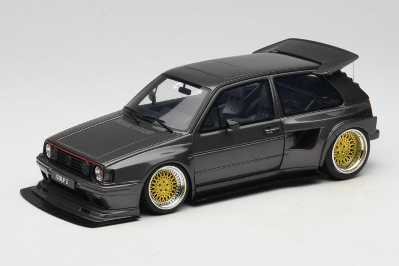 Volkswagen Golf Mk2 Khyzyl Saleem Grey Otto 1:18 Volkswagen Golf Mk2 Khyzyl Saleem Grey Otto 1:18 OT476 Resin