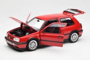 Volkswagen Golf Mk3 GTI Flash Red Norev 1:18 188418 Diecast - image 2 of 8
