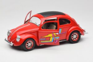 Volkswagen Beetle Red Solido 1:18 8306 Diecast - image 2 of 8