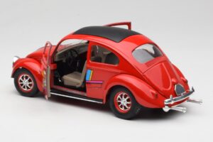 Volkswagen Beetle Red Solido 1:18 8306 Diecast - image 5 of 8