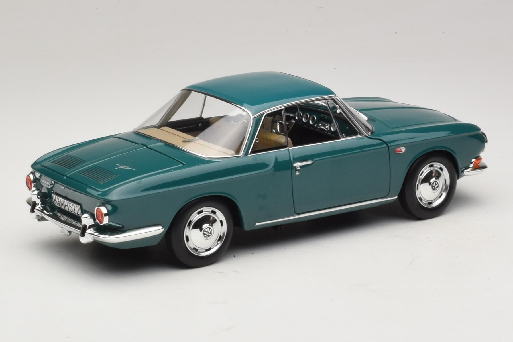 Norev VW Karmann Ghia 1500 1:18 Green Diecast Model