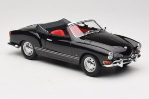 Volkswagen Karmann Ghia Convertible Black Minichamps 1:18 155054031 Diecast - image 4 of 6
