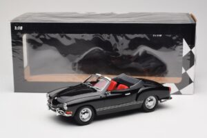 Volkswagen Karmann Ghia Convertible Black Minichamps 1:18 155054031 Diecast - image 6 of 6