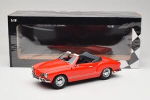 Volkswagen Karmann Ghia Convertible Red Minichamps 1:18 155054030 Diecast - image 6 of 6