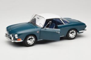 Volkswagen Karmann Ghia Type 34 1500 Sea Blue Norev 1:18 188646 Diecast - image 2 of 8
